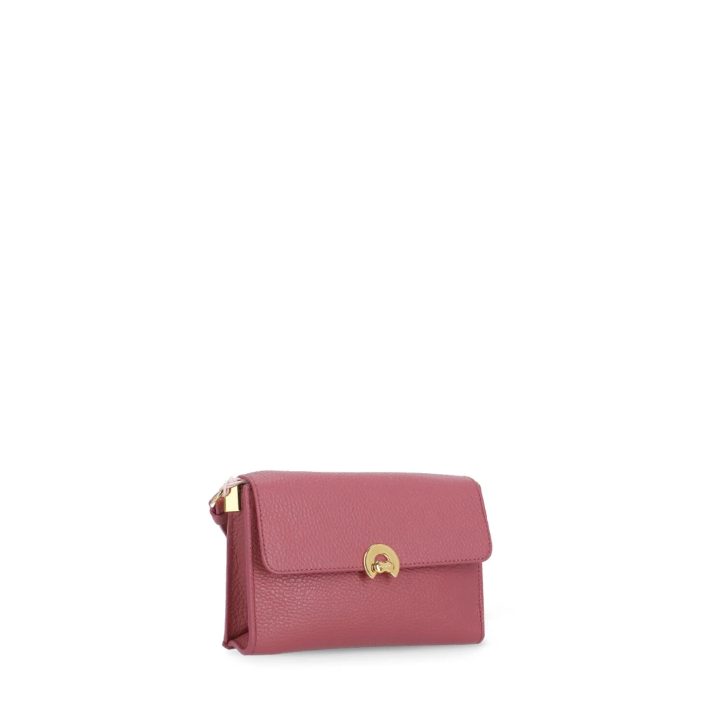 Coccinelle Fuchsia Schoudertas van leer voor vrouwen Pink Dames