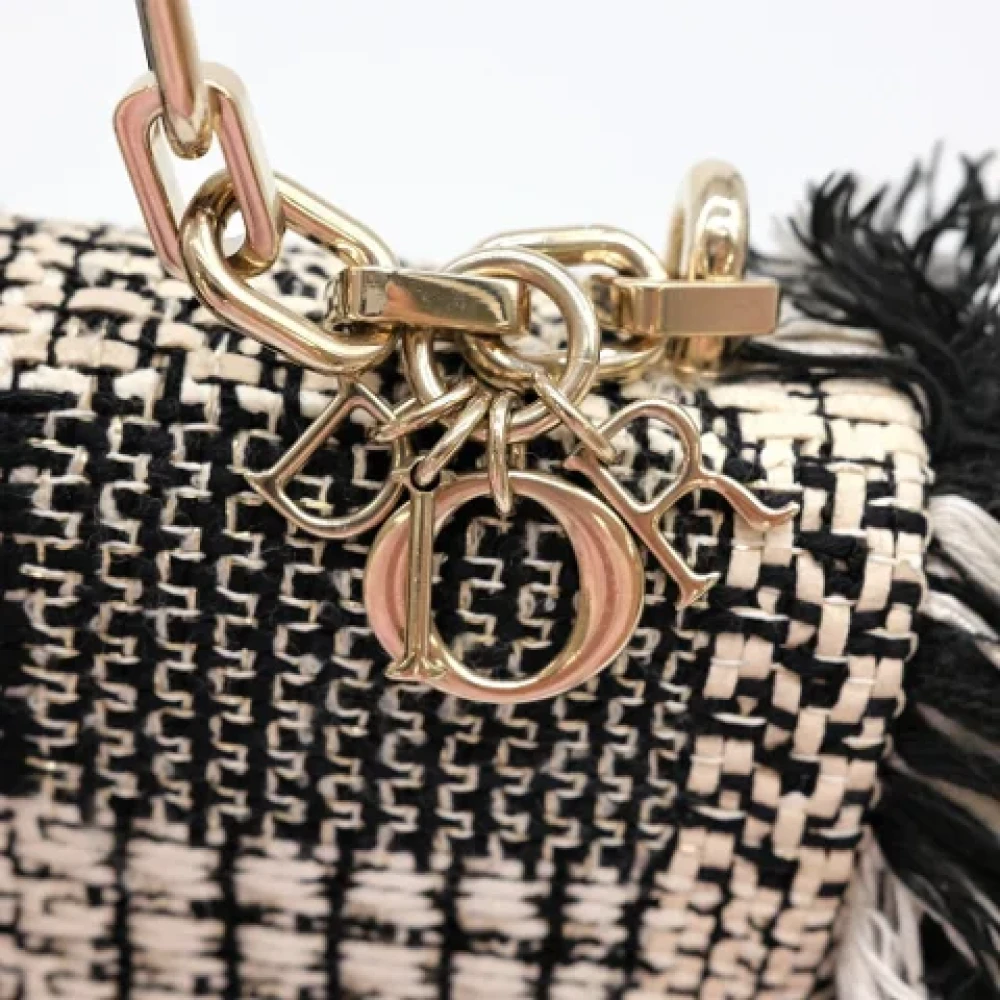 Dior Vintage Pre-owned Fabric shoulder-bags Black Dames