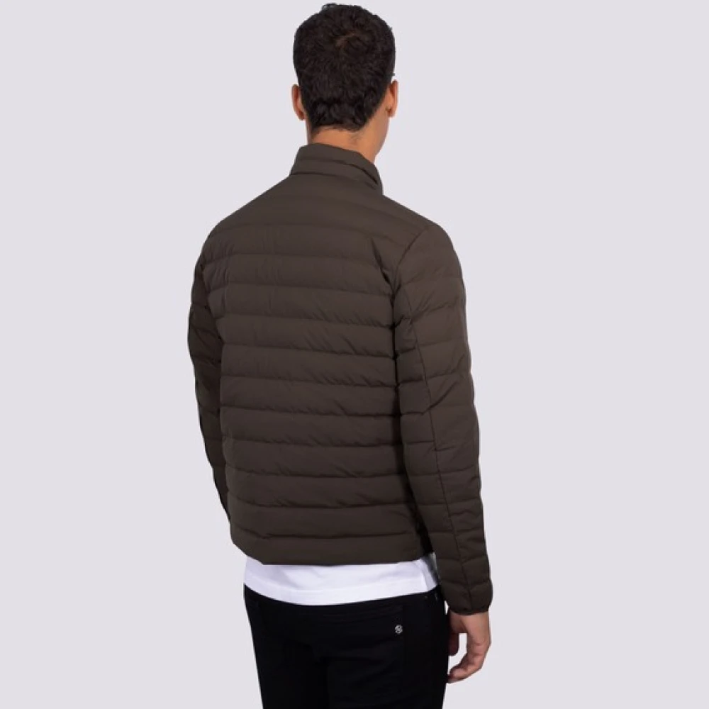 Emporio Armani Groene Pufferjas zonder Capuchon Green Heren