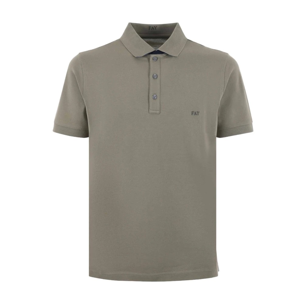 Fay - Tops > Polo Shirts - Gray - Fay - Modalova