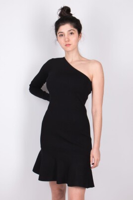one-sleeve-mini-dress