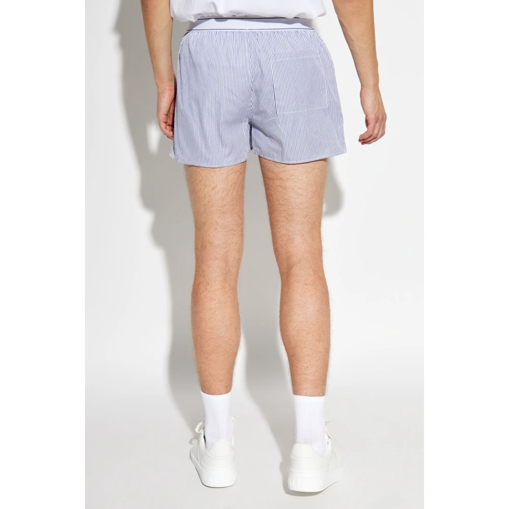 Sporty & Rich Katoenen shorts Blue Unisex