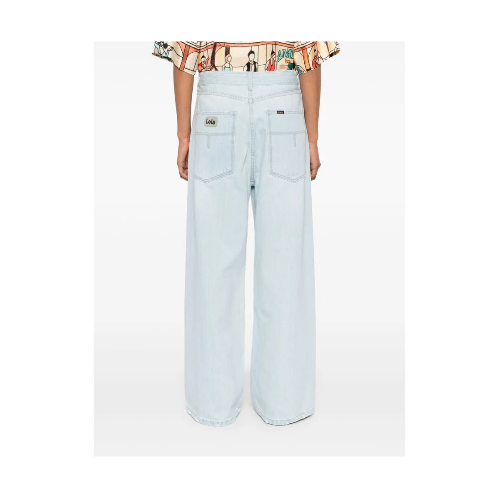 Lois Lichtblauwe Klassieke Vijf-Pocket Jeans Blue Dames