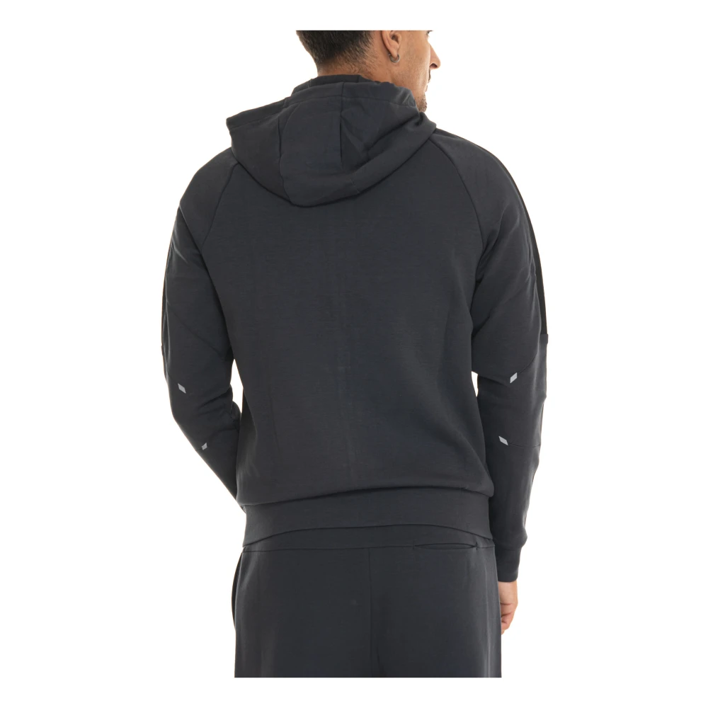 Boss Hoodie met rits en logo Blue Heren