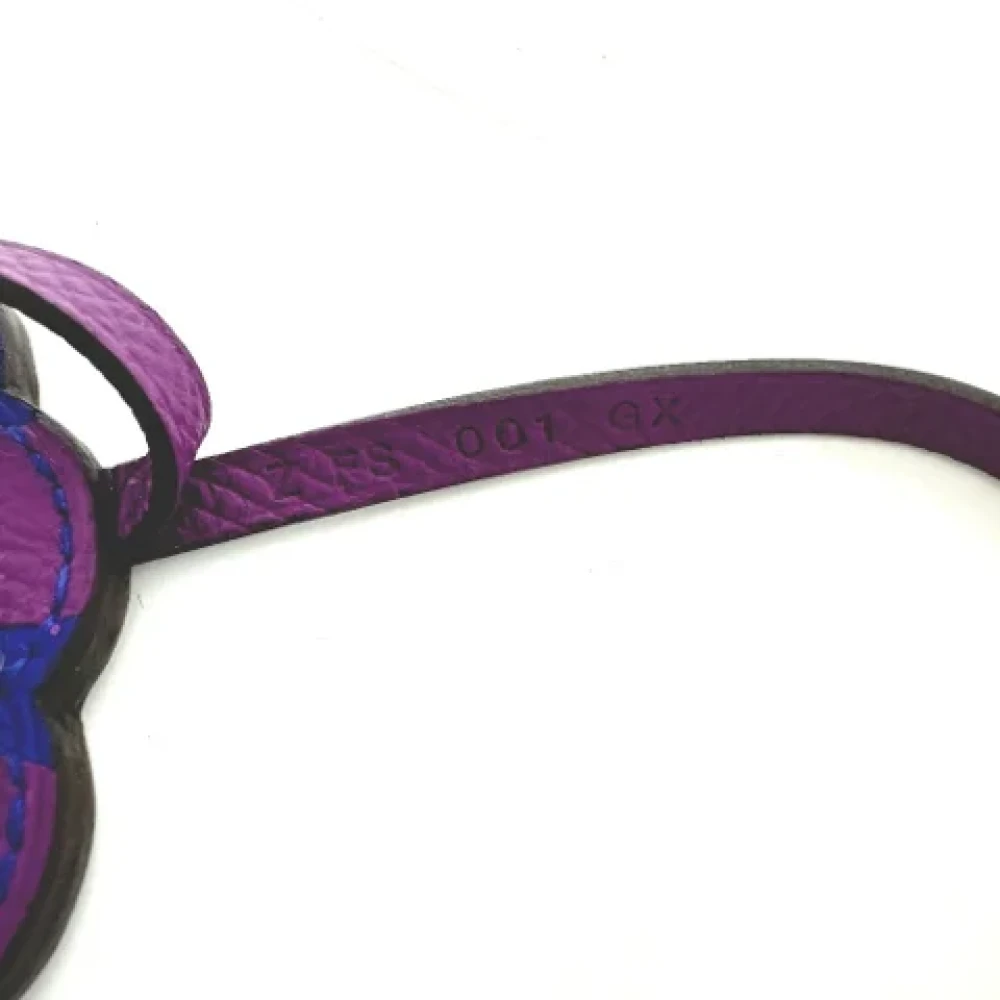Hermès Vintage Pre-owned Leather key-holders Purple Dames