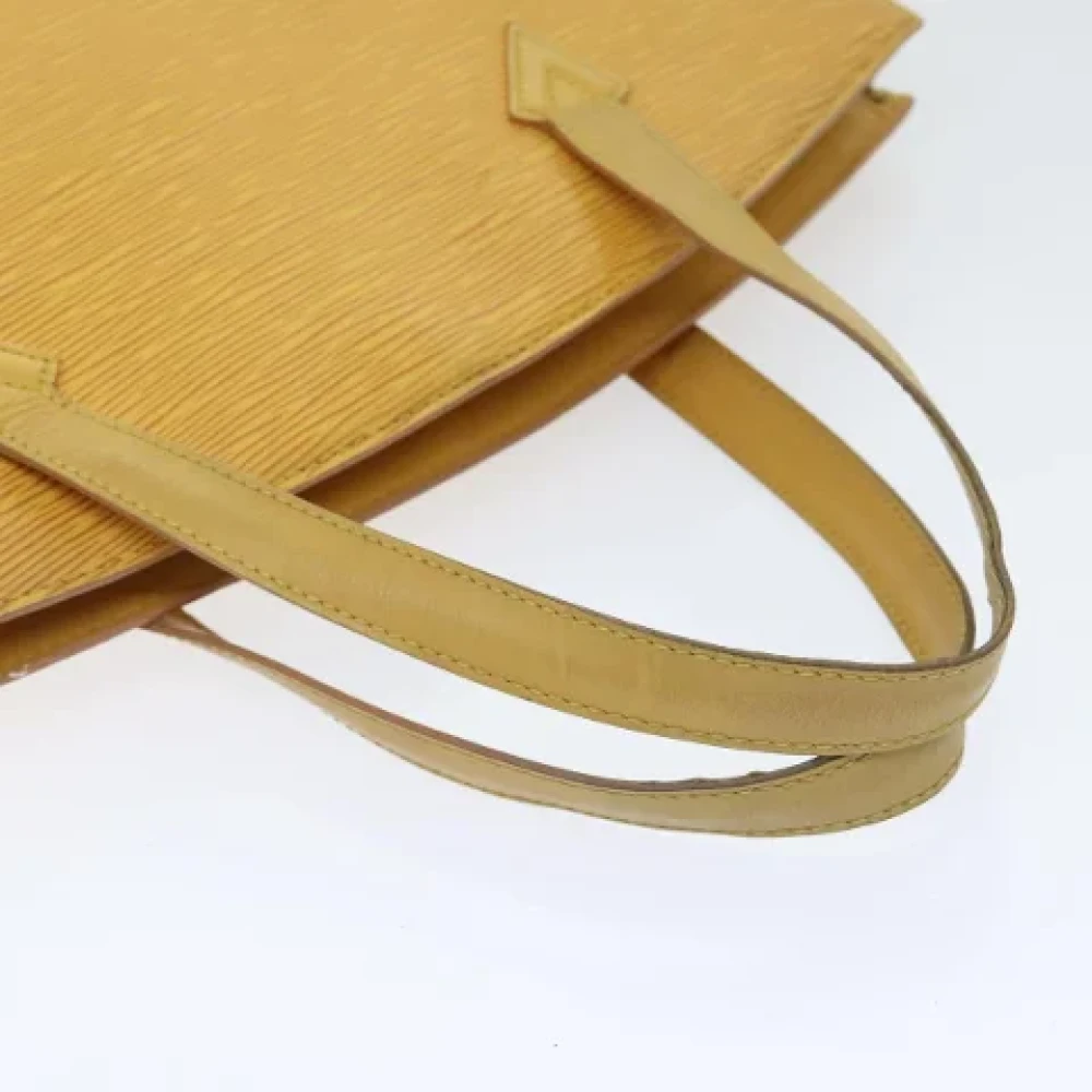 Louis Vuitton Vintage Pre-owned Leather handbags Yellow Dames