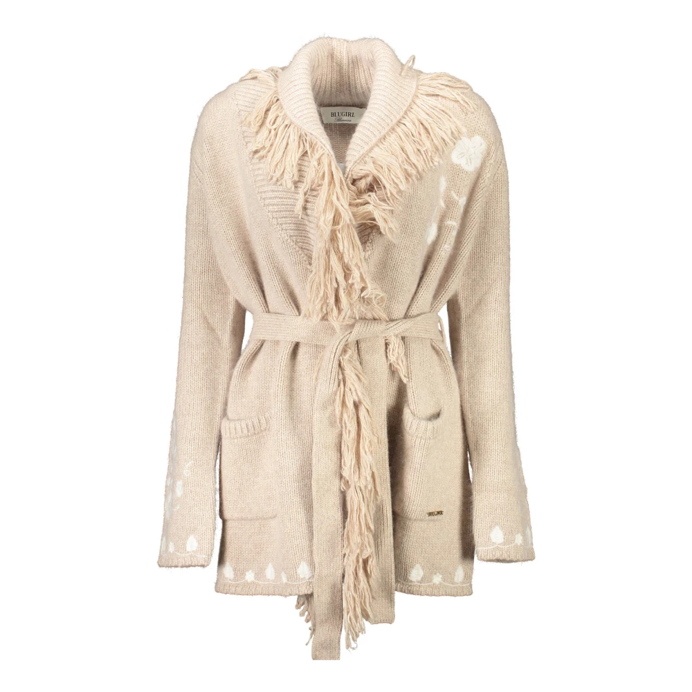 Blugirl Women's Beige Long Sleeve Cardigan