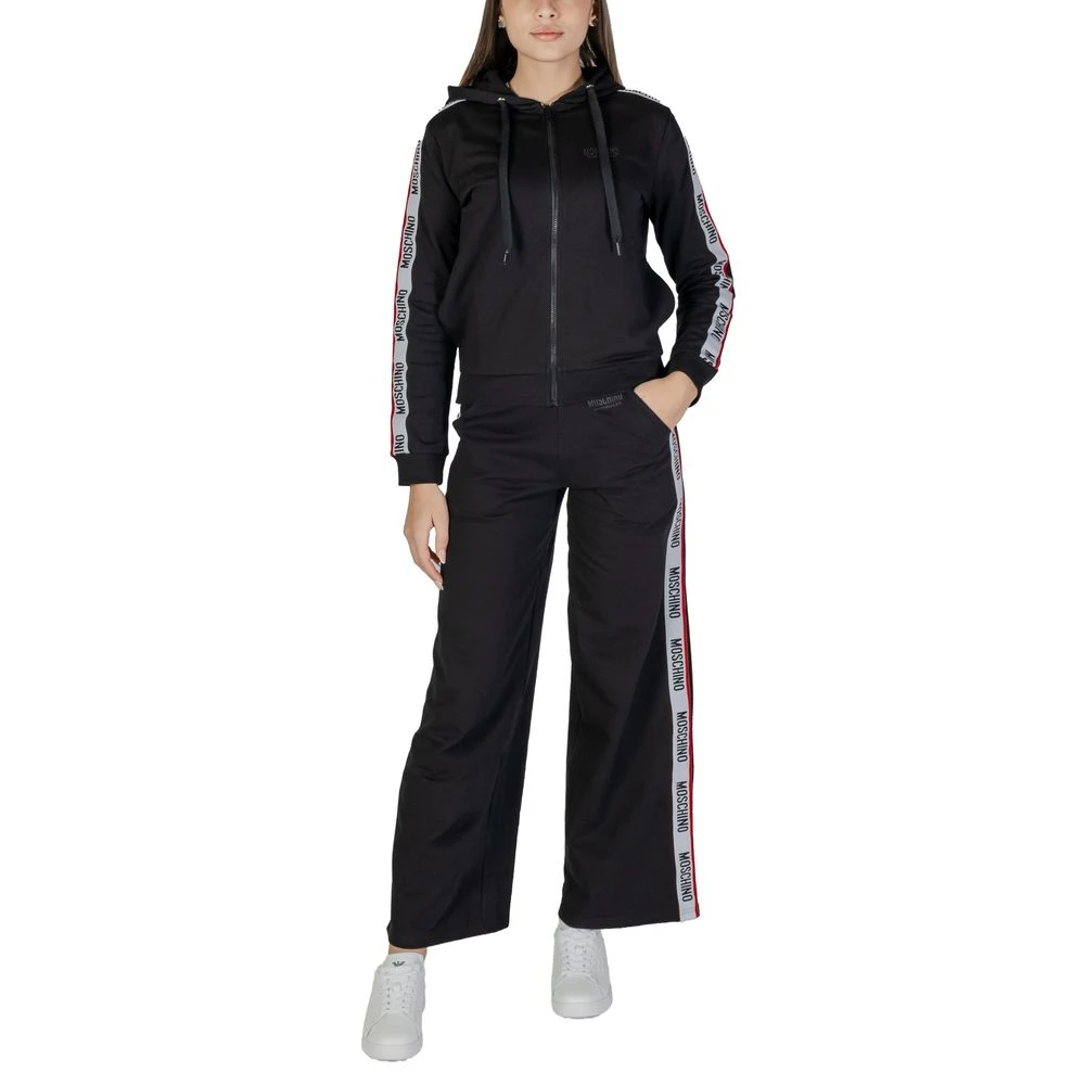 Moschino Zwarte Katoenen Sweatshirt Herfst Winter Collectie Black Dames
