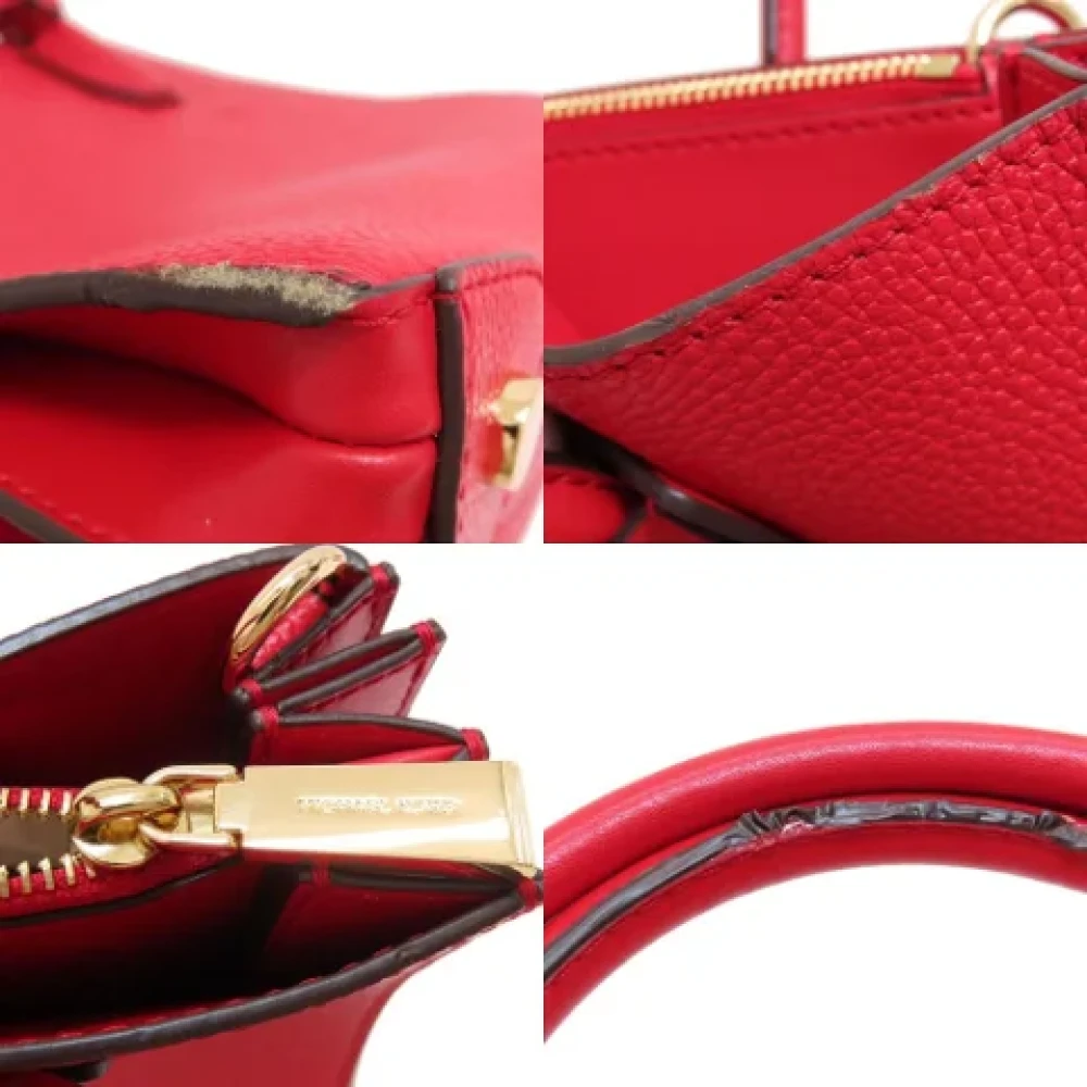 Michael Kors Pre-owned Leather handbags Red Dames