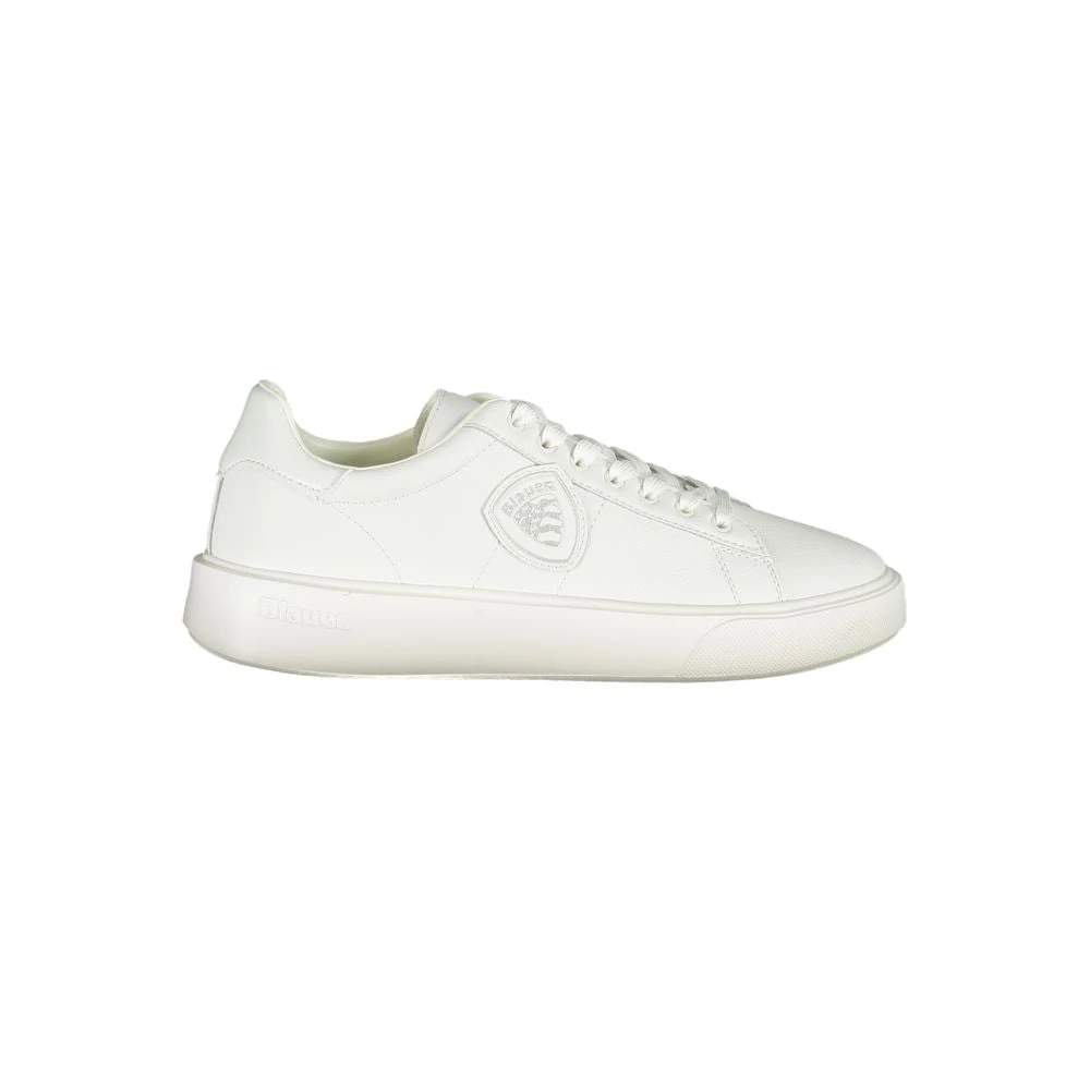 Blauer Men's White Sneakers, 11 Uk, Leather Sneaker Street Style