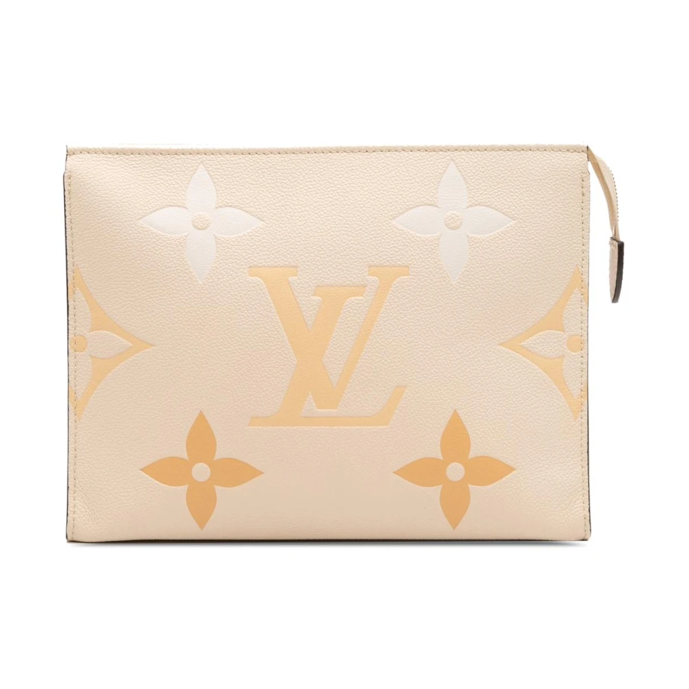 Louis Vuitton Vintage Women's Brown Pre-Owned Leather Pouch
