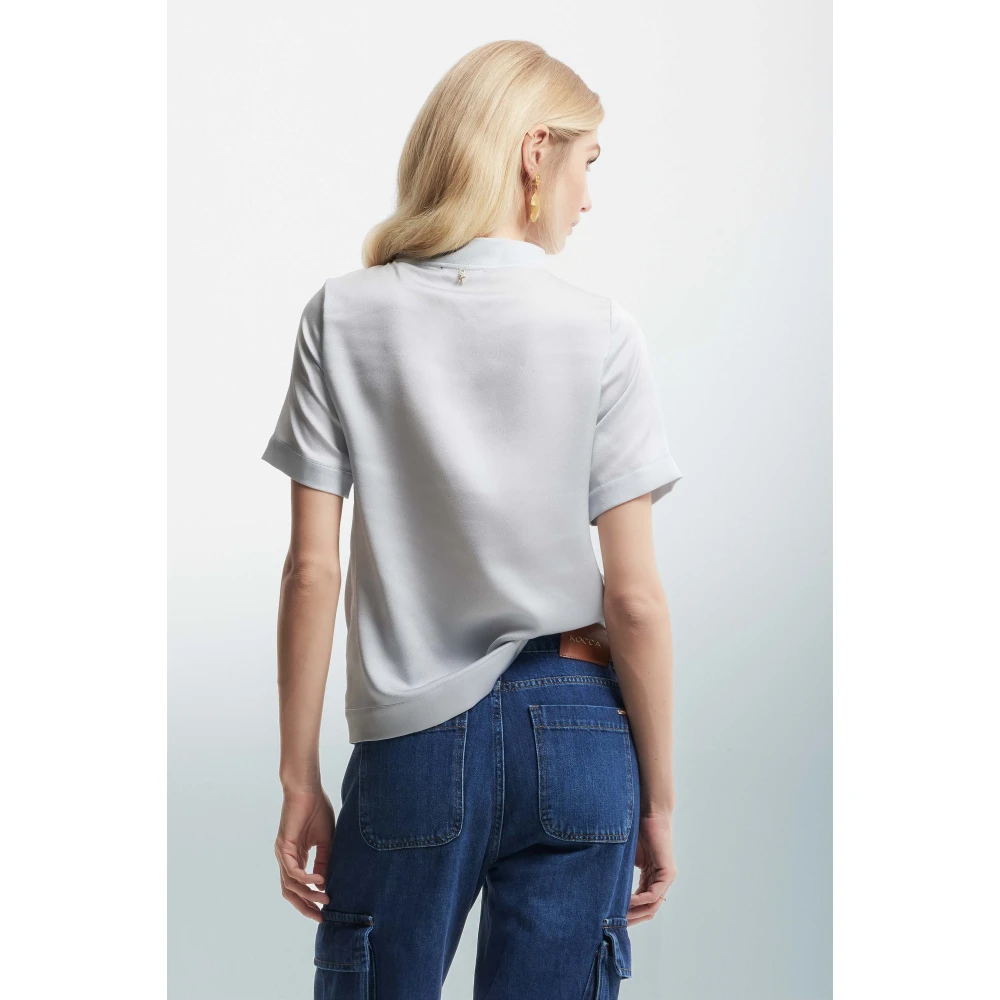 Kocca Blouse met hoge hals Gray Dames