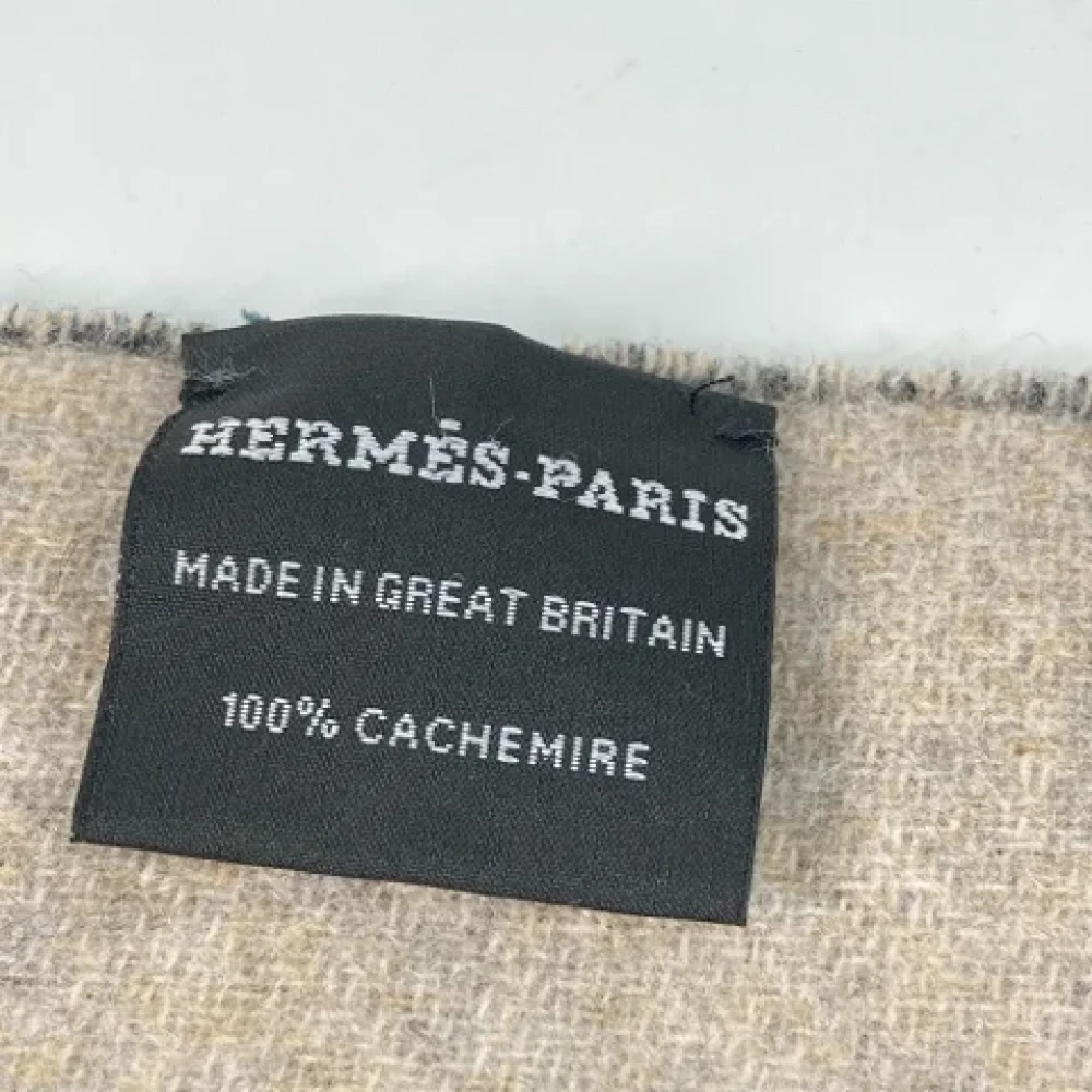 Hermès Vintage Pre-owned Fabric scarves Beige Dames