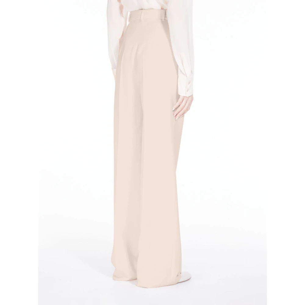 Max Mara Quasar Rechte Pijp Broek Pink Dames