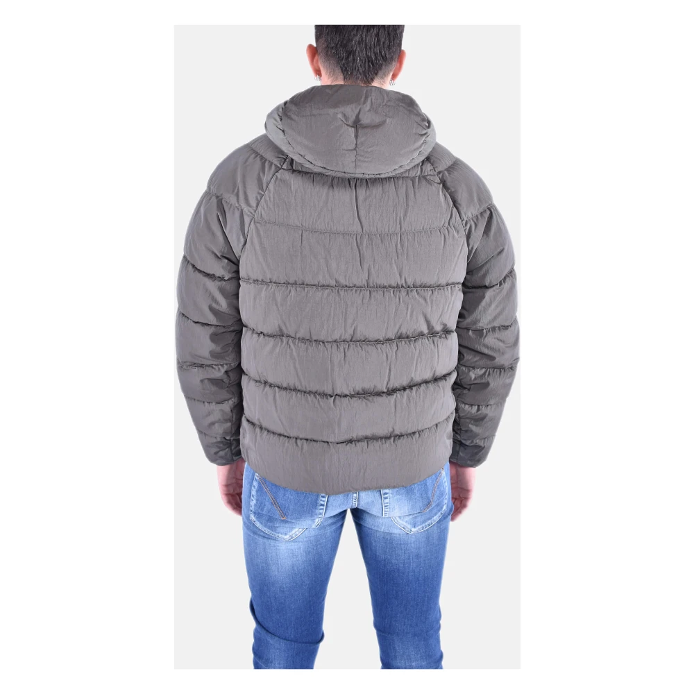 C.P. Company Lichtgroene Hoodie met Ritssluiting Gray Heren