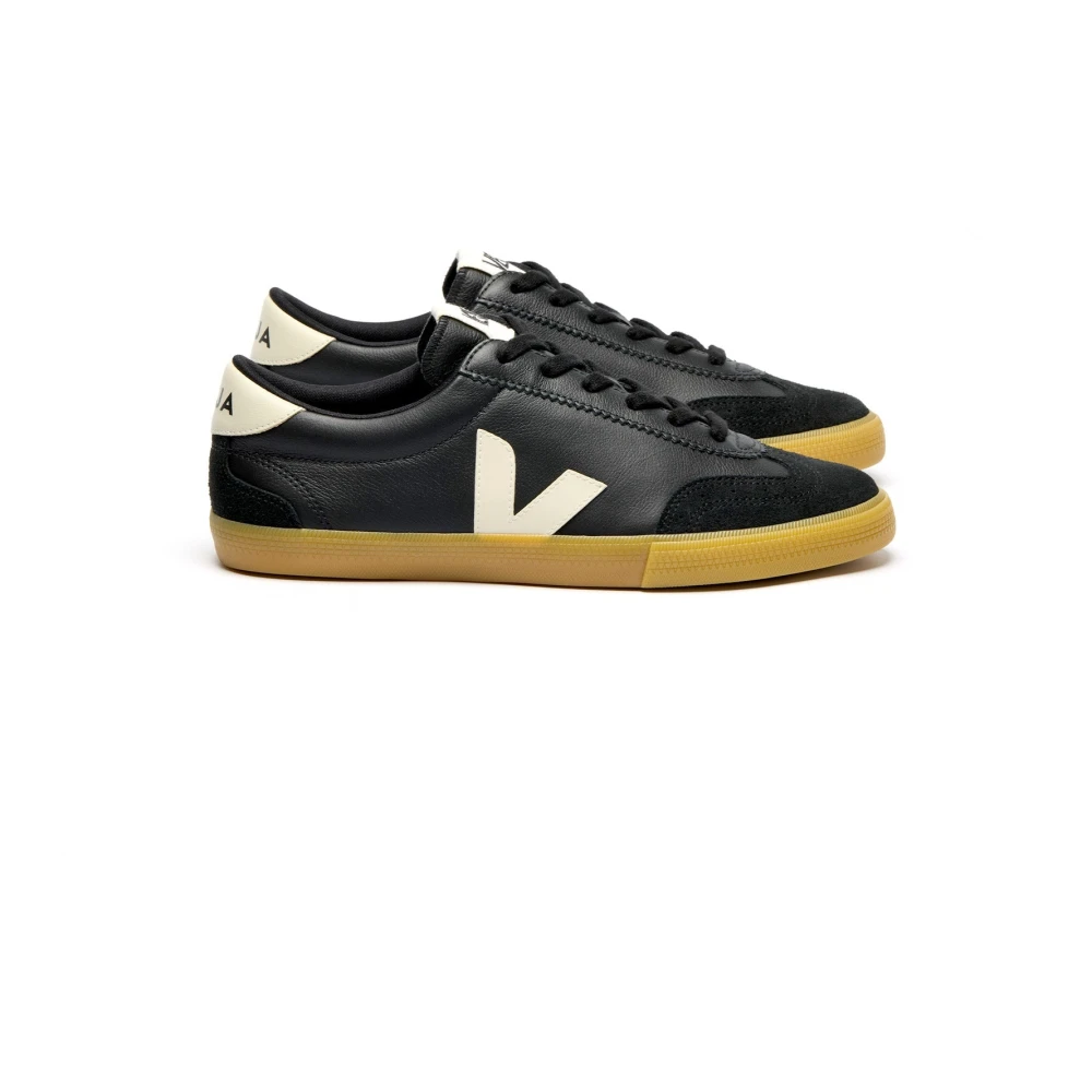 Veja Volley O.t. Leather Dames Schoenen Zwart