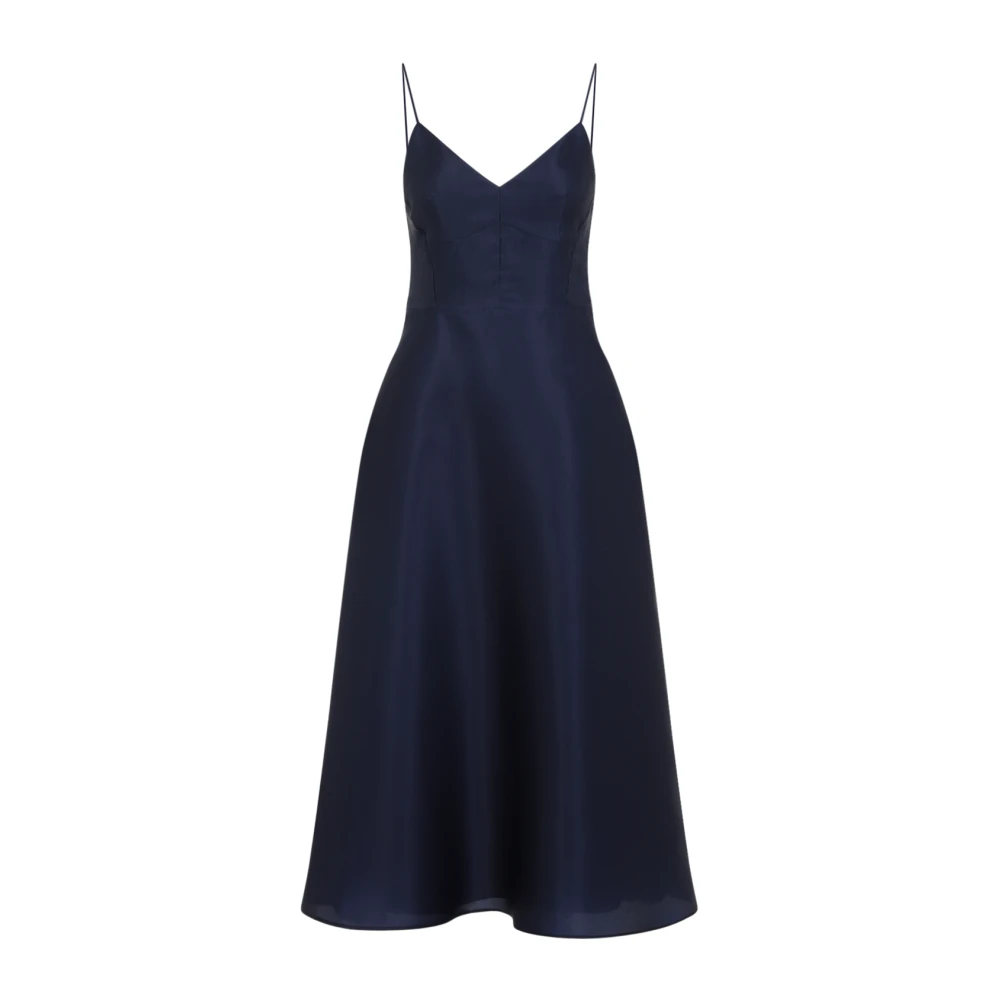 Alberta Ferretti Women's Blue Midi Dresses, S, Dresses Clothing Ss26