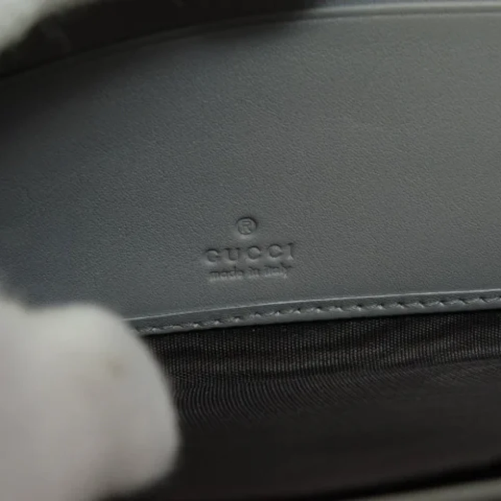 Gucci Vintage Pre-owned Leather wallets Gray Dames