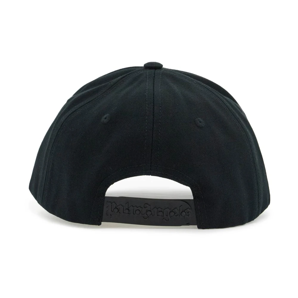 Palm Angels Baseball Cap met Geborduurd Logo Black Heren