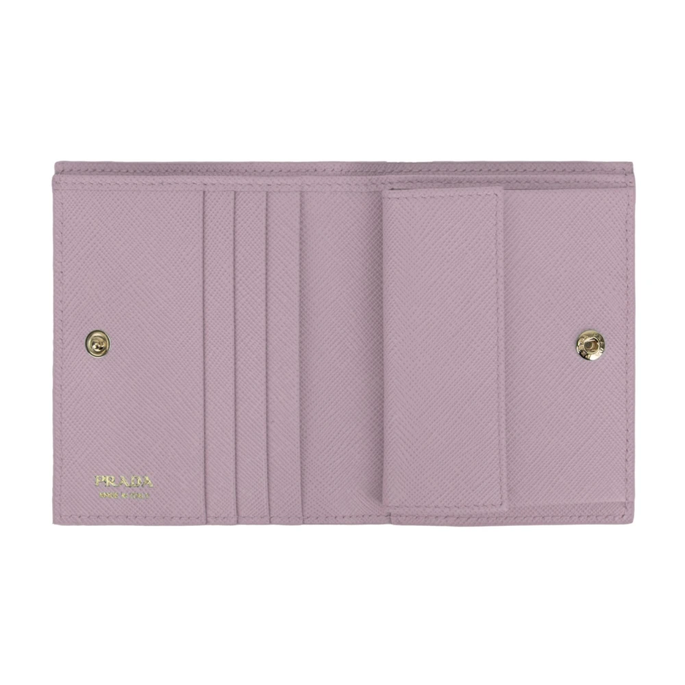 Prada Automatische knoopdamesportemonnee Pink Dames