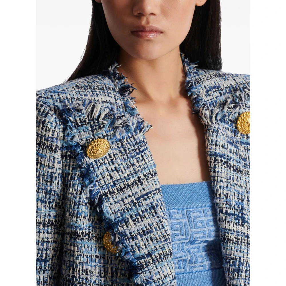 Balmain Edge-To-Edge Jas Multicolor Dames