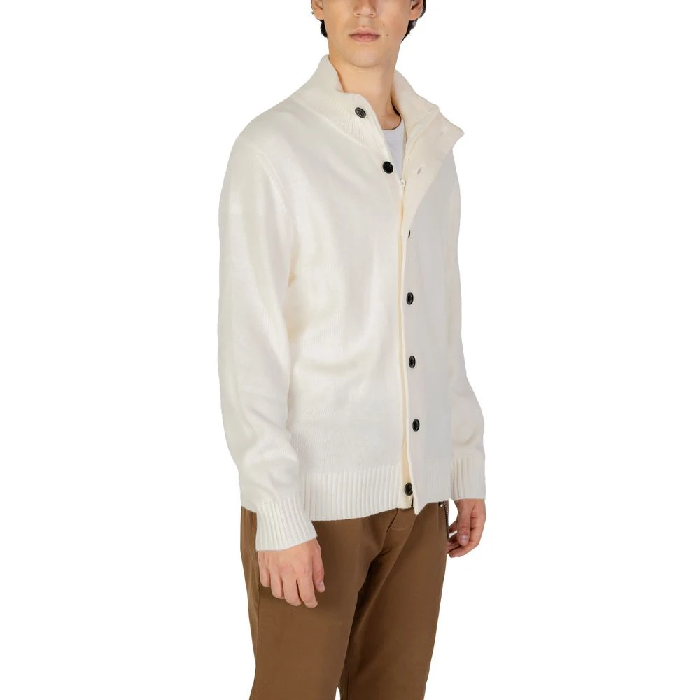 Gianni Lupo Crème Acryl Gebreide Kleding Herfst Winter Collectie Beige Heren