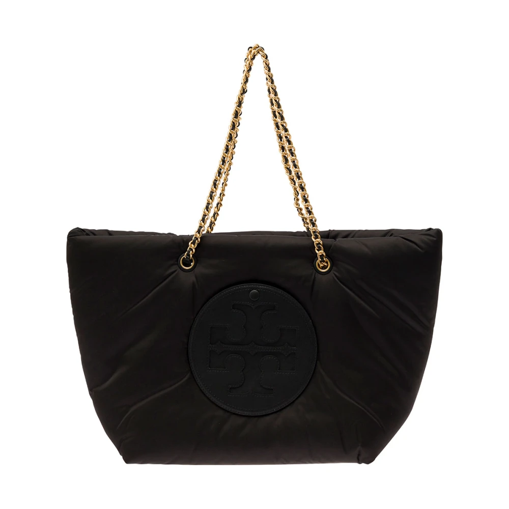 TORY BURCH Zwarte Puffy Chain Tote Tas Black Dames