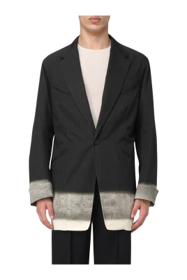 Brun Dip Dye Blazer Med Revers