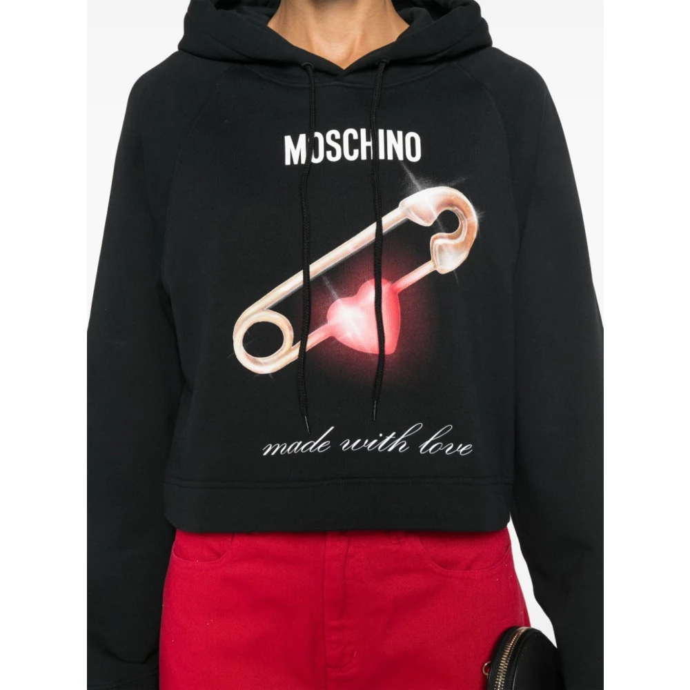 Moschino Casual Sweatshirt 555C Black Dames