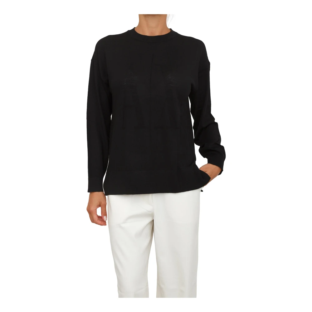 Armani Exchange Vrouw Zwart Truien & Vesten Dames, Xs, Wol, Pullover Nero