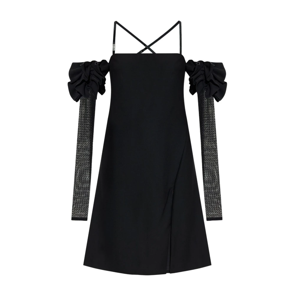 Versace Jeans Couture Zwarte Jurken voor Vrouwen Black Dames