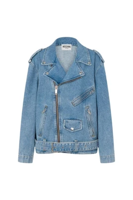 Cotton Denim Bikerjacka