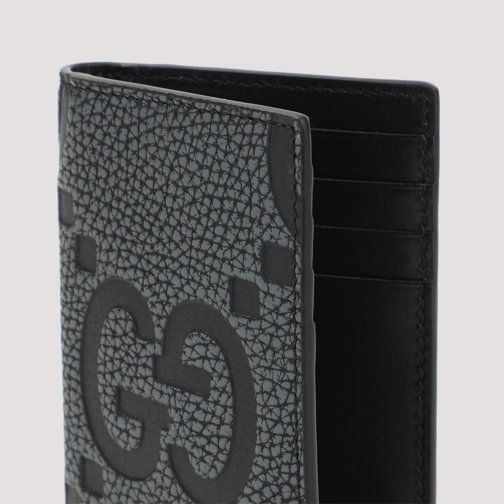 Gucci Leren Kaarthouder Portemonnee Black Heren