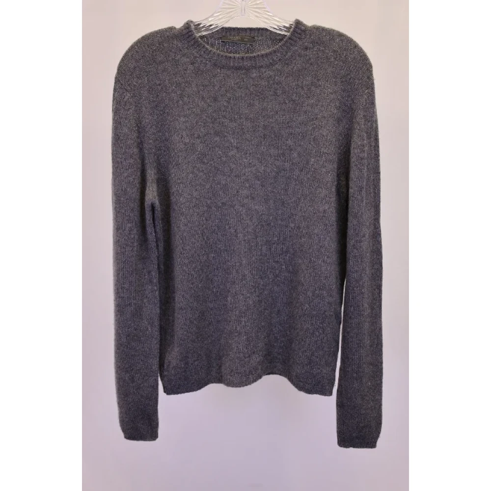 Prada Vintage Pre-owned Cashmere tops Gray Heren
