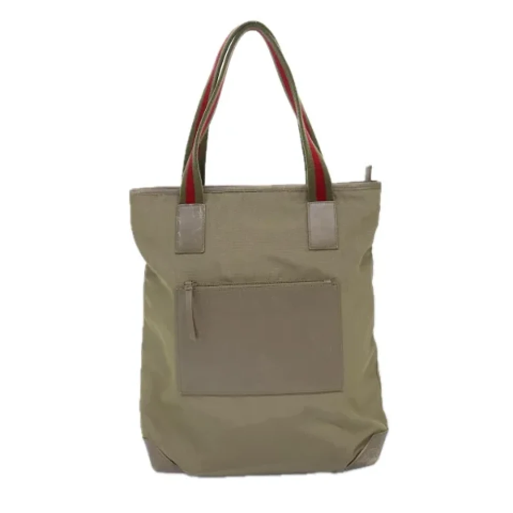 Gucci Vintage Pre-owned Fabric totes Beige Dames