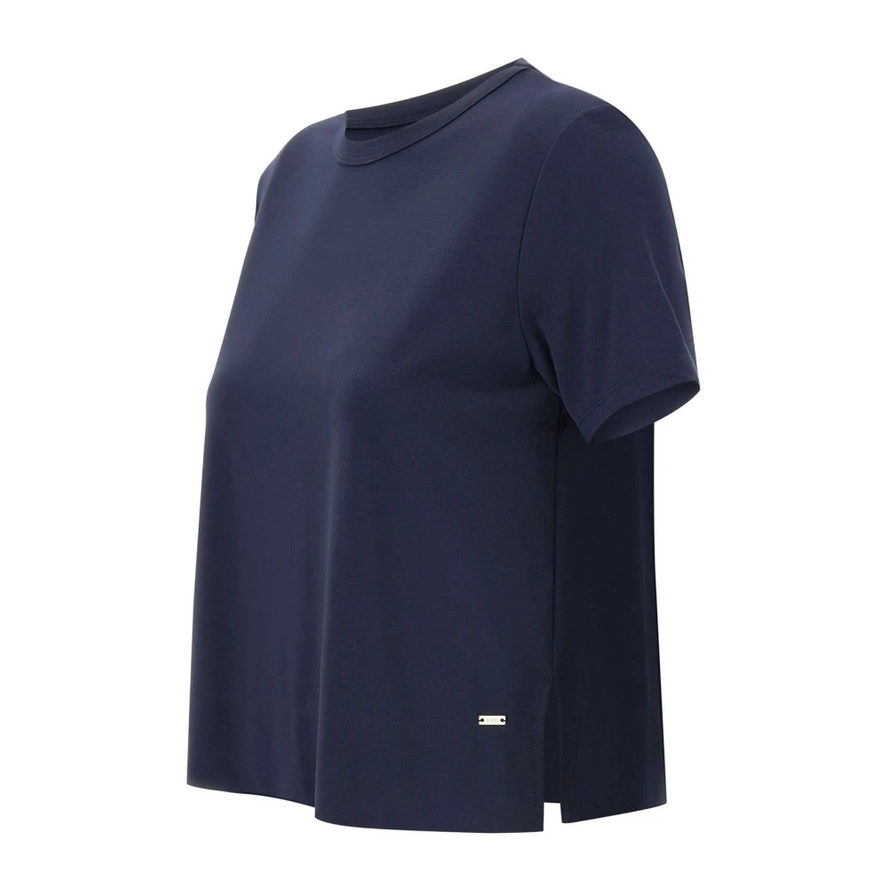 Kaos Blauwe Nacht Viscose Blend T-shirt Blue Dames