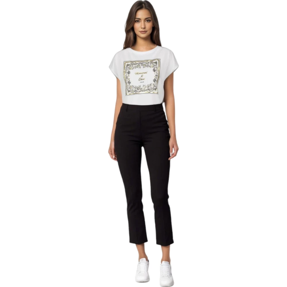 Gaudi Korte Mouw T-shirt Black Dames