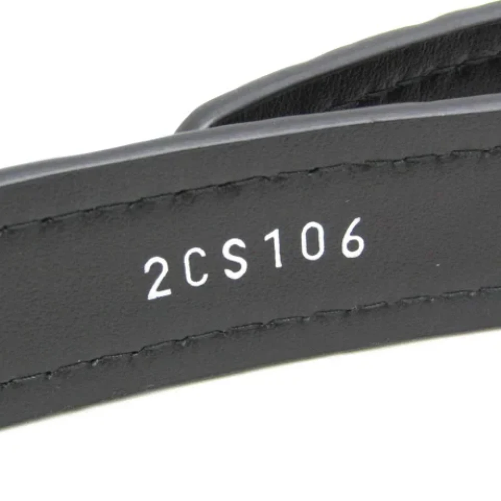 Prada Vintage Pre-owned Leather belts Black Heren