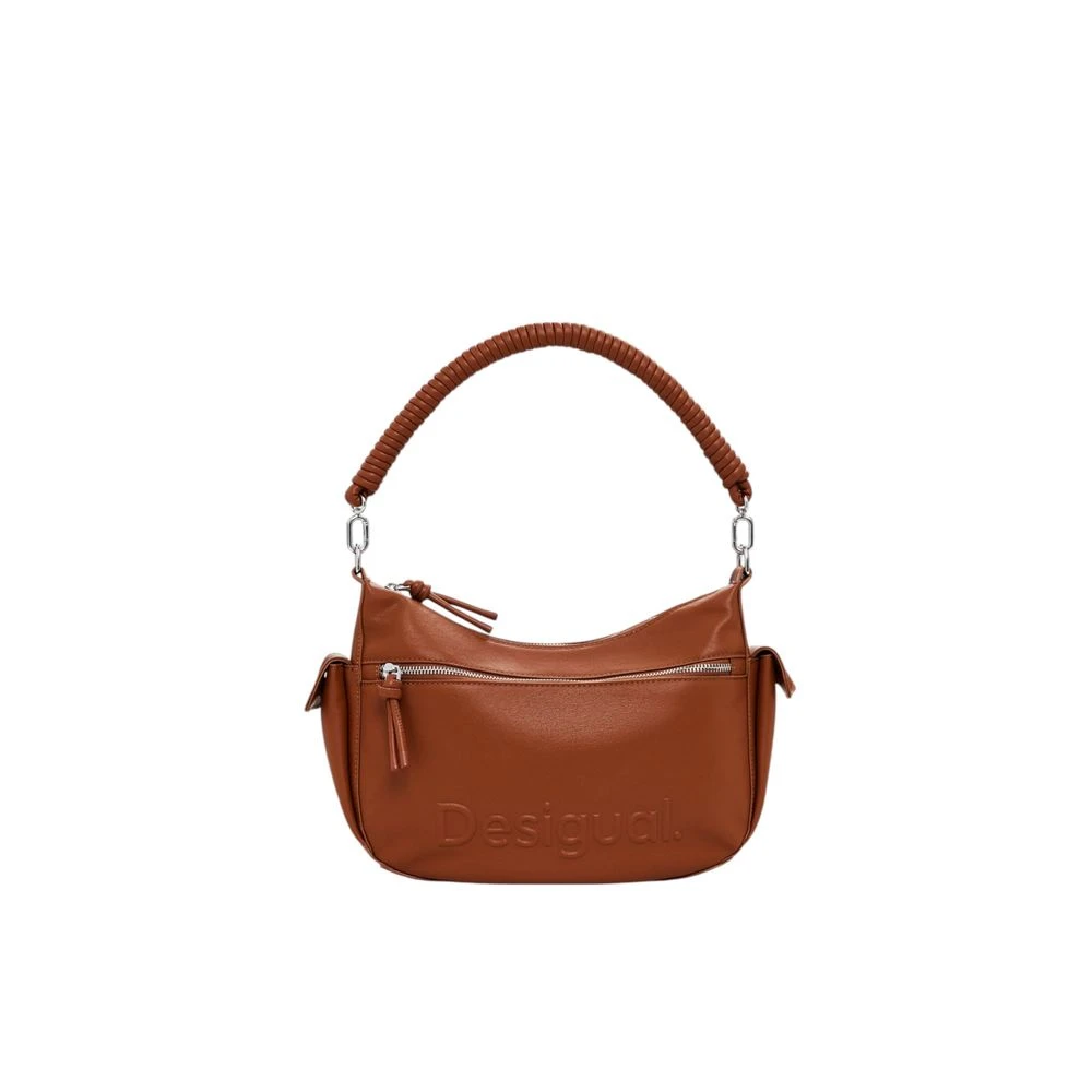 Desigual Bruine Polyethyleen Handtas Lente Zomer Collectie Brown Dames