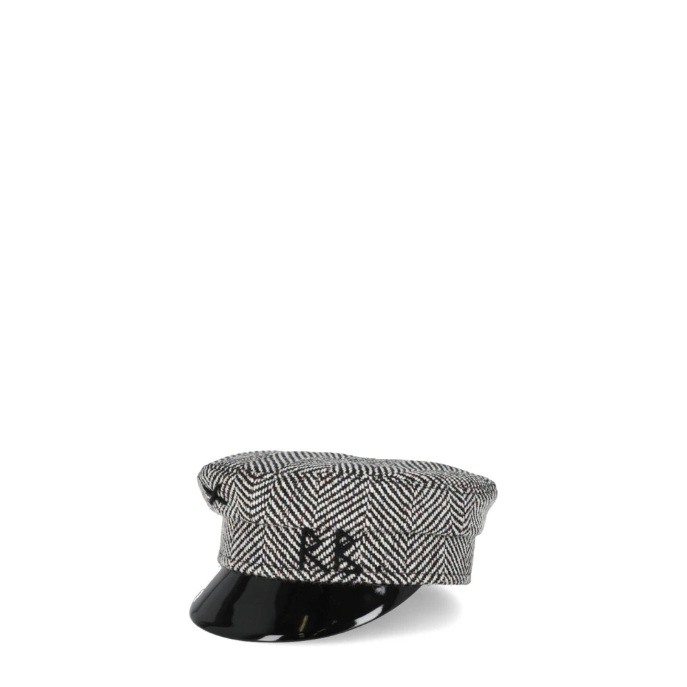 Ruslan Baginskiy Zwarte bucket hoed met geborduurd logo Multicolor Dames