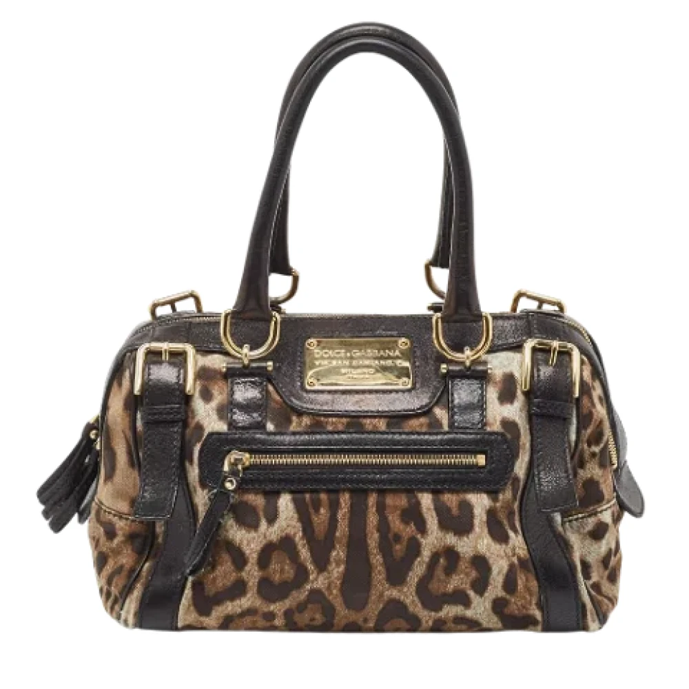 Dolce & Gabbana Pre-owned Canvas handbags Black Dames