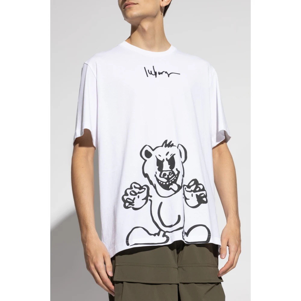 Iceberg T-shirt met logo White Heren