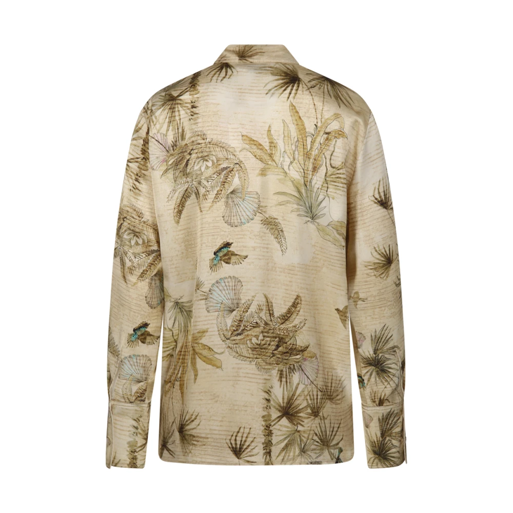 Forte Envers Satin Sacred Forest Print Shirt Multicolor Dames