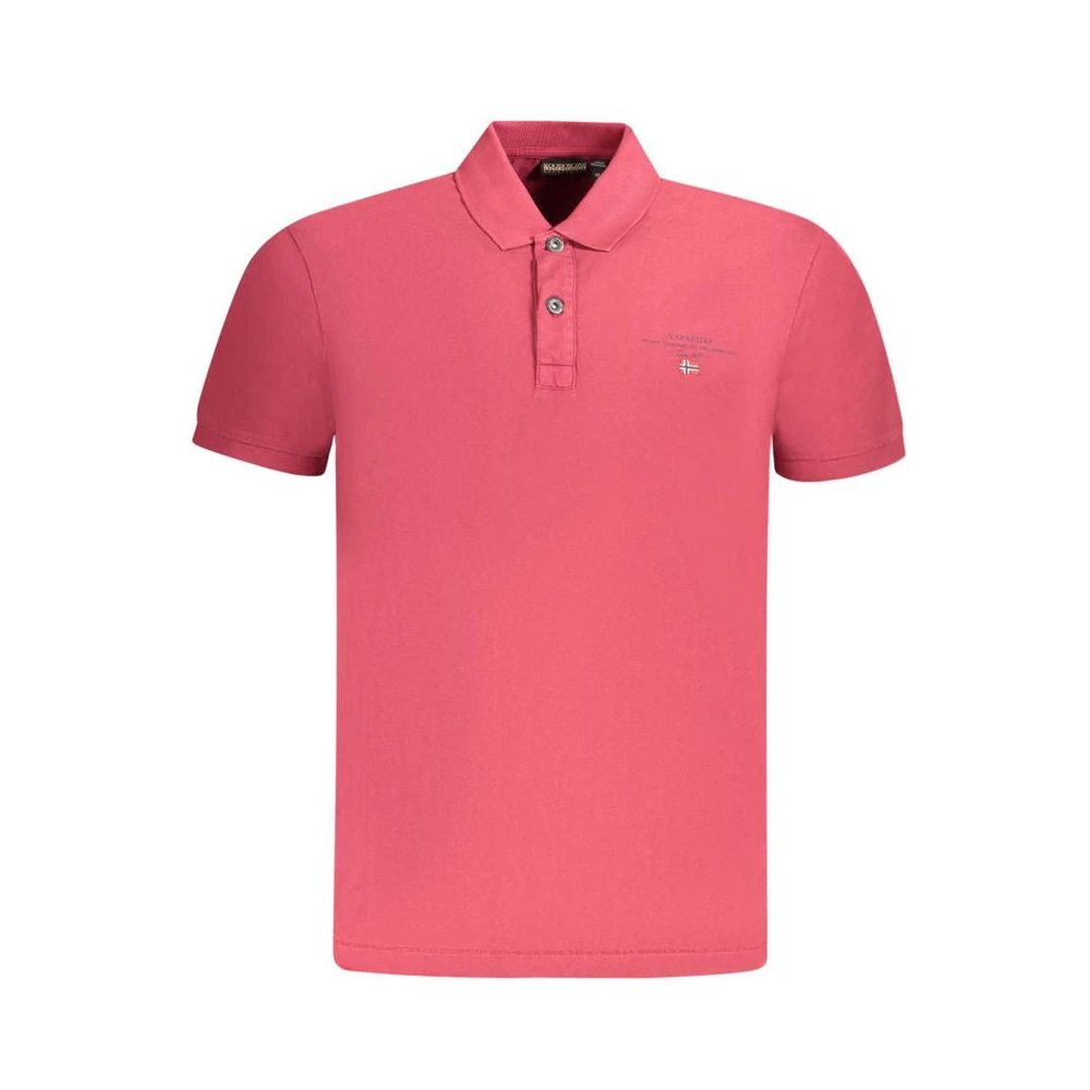 Napapijri Men's Red Cotton Polo Shirt - Polo Shirts - 3XL - Tops