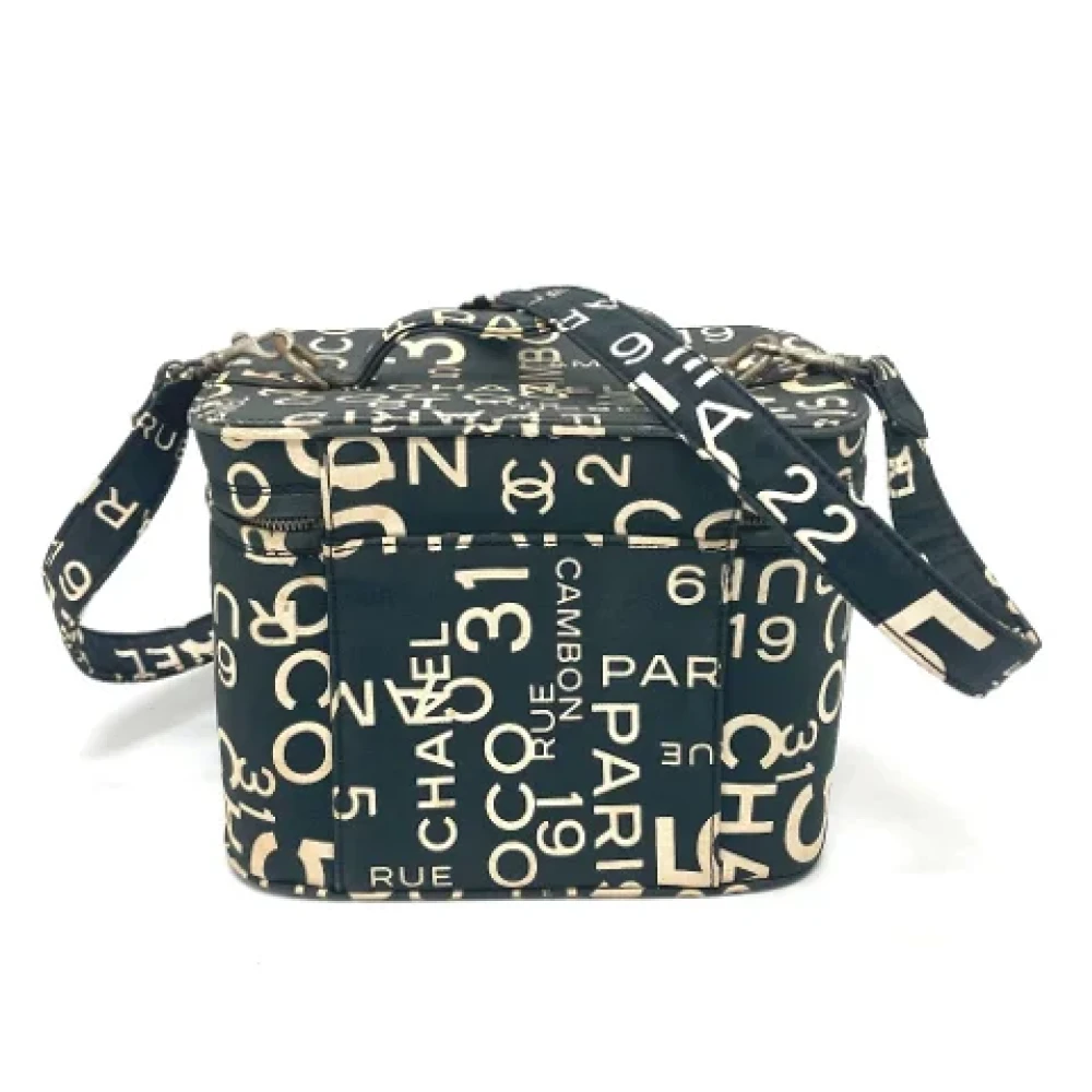 Chanel Vintage Pre-owned Cotton chanel-bags Black Dames