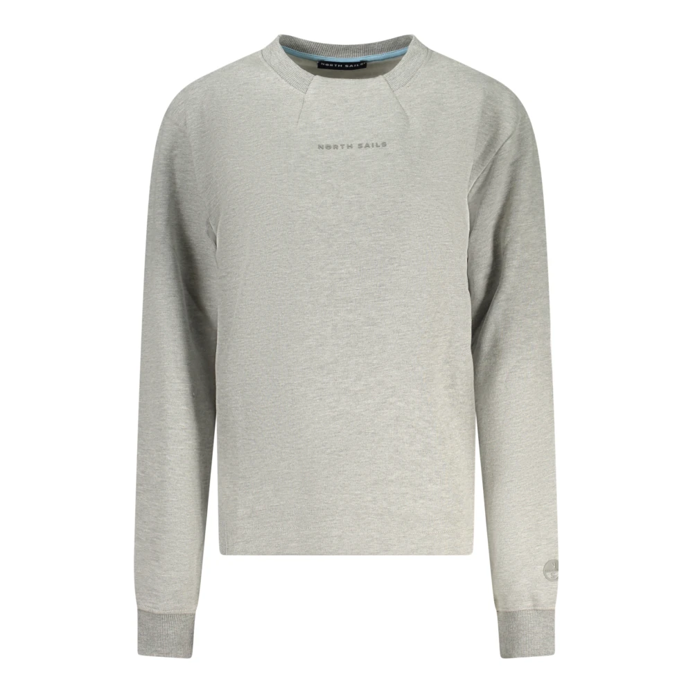 North Sails Women's Gray Sweatshirt With Tonal Logo - Sweatshirts - S - Sweatshirts & Hoodies