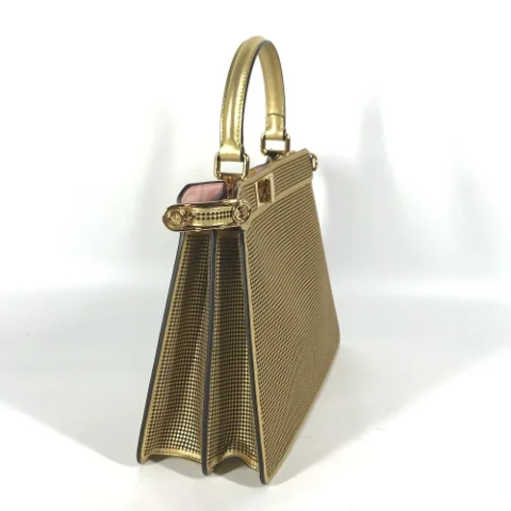 Fendi Vintage Pre-owned Leather fendi-bags Yellow Dames