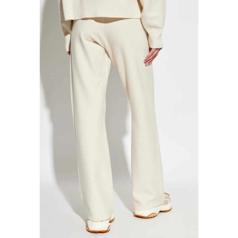 Versace Wollen broek Beige Dames