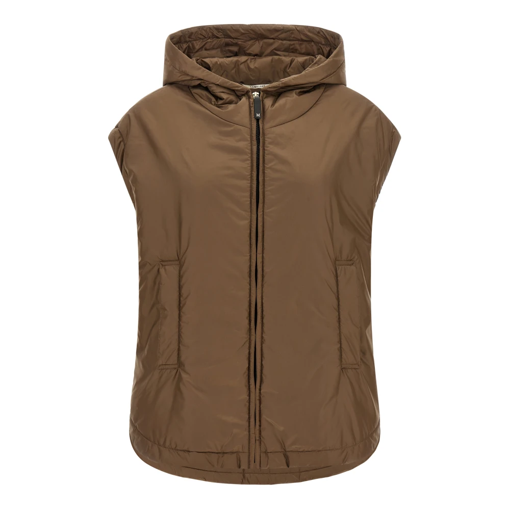 Max Mara Brown Waistcoats, Female, 2XS, Vests