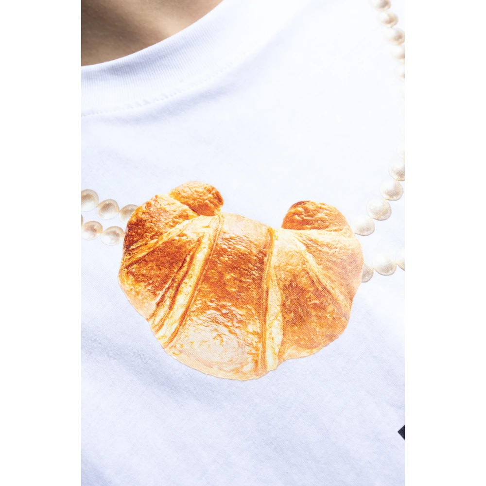 Moschino T-shirt met print White Heren